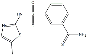 3-[(5-methyl-1,3-thiazol-2-yl)sulfamoyl]benzene-1-carbothioamide|