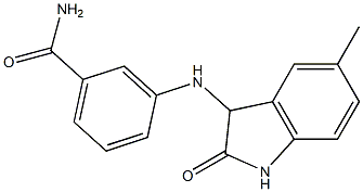 3-[(5-methyl-2-oxo-2,3-dihydro-1H-indol-3-yl)amino]benzamide