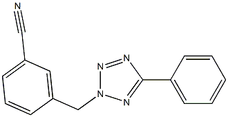3-[(5-phenyl-2H-1,2,3,4-tetrazol-2-yl)methyl]benzonitrile Structure