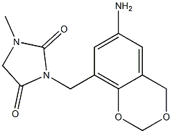 3-[(6-amino-2,4-dihydro-1,3-benzodioxin-8-yl)methyl]-1-methylimidazolidine-2,4-dione