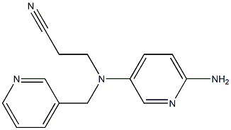 3-[(6-aminopyridin-3-yl)(pyridin-3-ylmethyl)amino]propanenitrile|