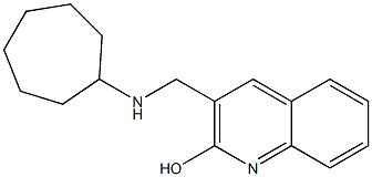 3-[(cycloheptylamino)methyl]quinolin-2-ol Struktur