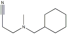 3-[(cyclohexylmethyl)(methyl)amino]propanenitrile 结构式