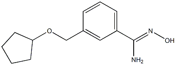 3-[(cyclopentyloxy)methyl]-N'-hydroxybenzenecarboximidamide Structure