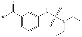 3-[(diethylsulfamoyl)amino]benzoic acid 结构式
