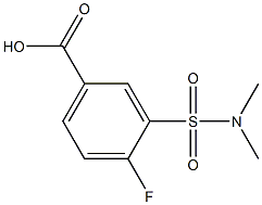 3-[(dimethylamino)sulfonyl]-4-fluorobenzoic acid Structure