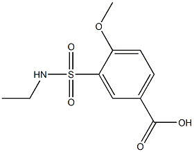 3-[(ethylamino)sulfonyl]-4-methoxybenzoic acid 结构式