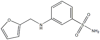 3-[(furan-2-ylmethyl)amino]benzene-1-sulfonamide Structure