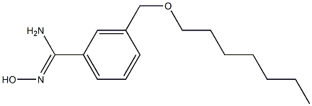 3-[(heptyloxy)methyl]-N'-hydroxybenzene-1-carboximidamide Structure