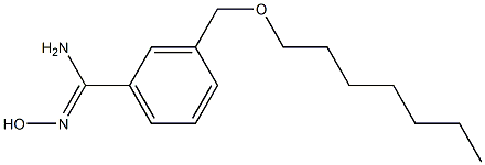 3-[(heptyloxy)methyl]-N'-hydroxybenzene-1-carboximidamide,,结构式