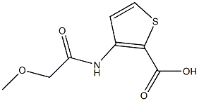 3-[(methoxyacetyl)amino]thiophene-2-carboxylic acid 化学構造式