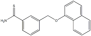 3-[(naphthalen-1-yloxy)methyl]benzene-1-carbothioamide 结构式