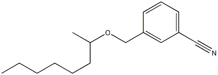 3-[(octan-2-yloxy)methyl]benzonitrile,,结构式
