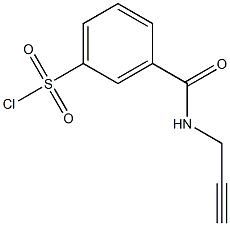 3-[(prop-2-ynylamino)carbonyl]benzenesulfonyl chloride Structure