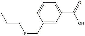 3-[(propylsulfanyl)methyl]benzoic acid Struktur