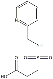 3-[(pyridin-2-ylmethyl)sulfamoyl]propanoic acid,,结构式