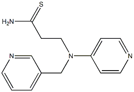  3-[(pyridin-3-ylmethyl)(pyridin-4-yl)amino]propanethioamide