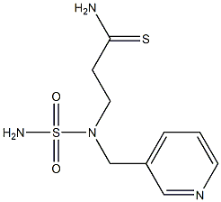 3-[(pyridin-3-ylmethyl)(sulfamoyl)amino]propanethioamide Structure