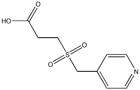 3-[(pyridin-4-ylmethyl)sulfonyl]propanoic acid 结构式