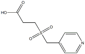 3-[(pyridin-4-ylmethyl)sulfonyl]propanoic acid Structure