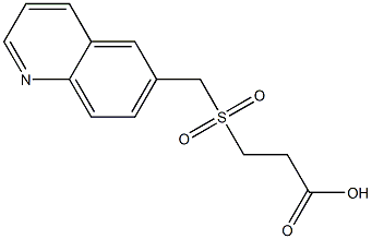 3-[(quinolin-6-ylmethane)sulfonyl]propanoic acid|