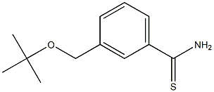 3-[(tert-butoxy)methyl]benzene-1-carbothioamide Struktur