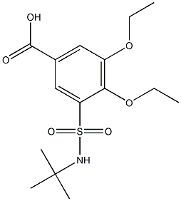3-[(tert-butylamino)sulfonyl]-4,5-diethoxybenzoic acid Structure