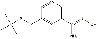 3-[(tert-butylsulfanyl)methyl]-N'-hydroxybenzene-1-carboximidamide Struktur