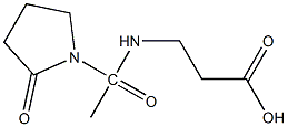 3-[1-(2-oxopyrrolidin-1-yl)acetamido]propanoic acid 结构式