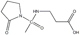 3-[1-(2-oxopyrrolidin-1-yl)acetamido]propanoic acid Structure