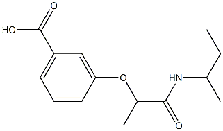 3-[1-(butan-2-ylcarbamoyl)ethoxy]benzoic acid
