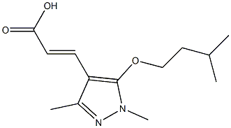 3-[1,3-dimethyl-5-(3-methylbutoxy)-1H-pyrazol-4-yl]prop-2-enoic acid