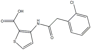 3-[2-(2-chlorophenyl)acetamido]thiophene-2-carboxylic acid Structure