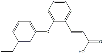 3-[2-(3-ethylphenoxy)phenyl]prop-2-enoic acid Structure