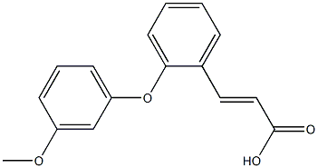 3-[2-(3-methoxyphenoxy)phenyl]prop-2-enoic acid 结构式