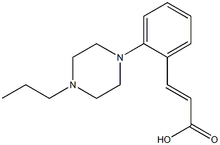 3-[2-(4-propylpiperazin-1-yl)phenyl]prop-2-enoic acid 结构式