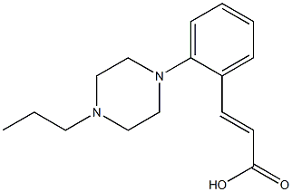 3-[2-(4-propylpiperazin-1-yl)phenyl]prop-2-enoic acid|