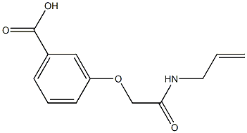 3-[2-(allylamino)-2-oxoethoxy]benzoic acid 结构式