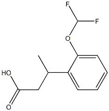 3-[2-(difluoromethoxy)phenyl]butanoic acid Structure