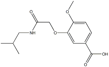 3-[2-(isobutylamino)-2-oxoethoxy]-4-methoxybenzoic acid,,结构式