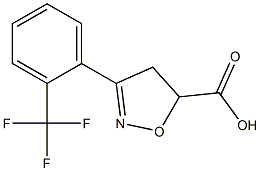  3-[2-(trifluoromethyl)phenyl]-4,5-dihydro-1,2-oxazole-5-carboxylic acid