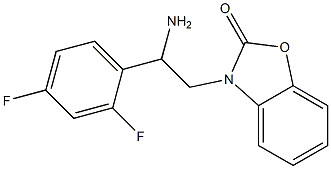 3-[2-amino-2-(2,4-difluorophenyl)ethyl]-2,3-dihydro-1,3-benzoxazol-2-one 结构式