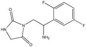 3-[2-amino-2-(2,5-difluorophenyl)ethyl]imidazolidine-2,4-dione Structure