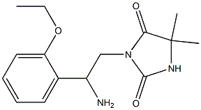 3-[2-amino-2-(2-ethoxyphenyl)ethyl]-5,5-dimethylimidazolidine-2,4-dione,,结构式