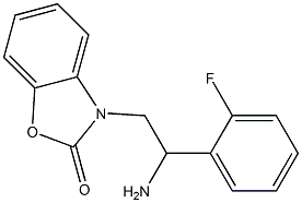 3-[2-amino-2-(2-fluorophenyl)ethyl]-2,3-dihydro-1,3-benzoxazol-2-one Structure