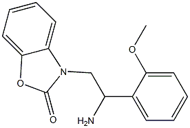 3-[2-amino-2-(2-methoxyphenyl)ethyl]-2,3-dihydro-1,3-benzoxazol-2-one,,结构式