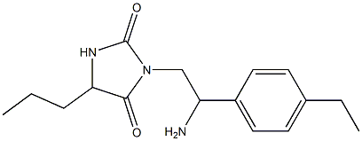  3-[2-amino-2-(4-ethylphenyl)ethyl]-5-propylimidazolidine-2,4-dione