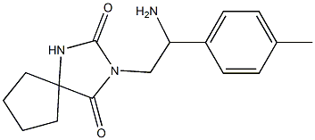 3-[2-amino-2-(4-methylphenyl)ethyl]-1,3-diazaspiro[4.4]nonane-2,4-dione