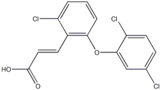 3-[2-chloro-6-(2,5-dichlorophenoxy)phenyl]prop-2-enoic acid