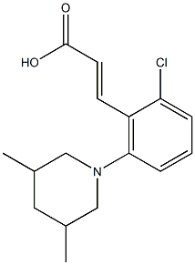 3-[2-chloro-6-(3,5-dimethylpiperidin-1-yl)phenyl]prop-2-enoic acid